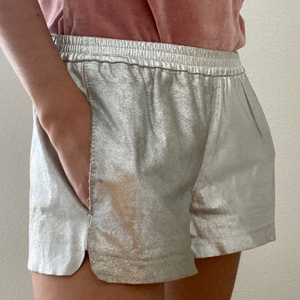 Maje Leather Shorts
